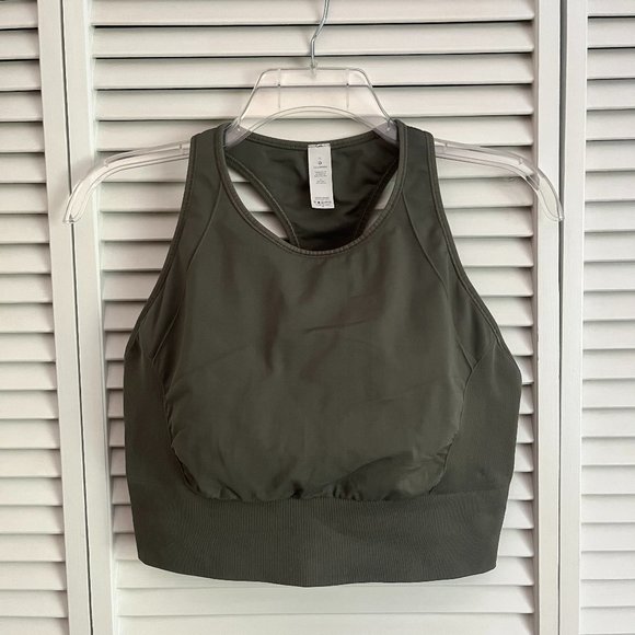 lululemon athletica Other - Lululemon Ebb To Train Bra *Medium Support, C/D Cup Grey Sage size 12 rare
